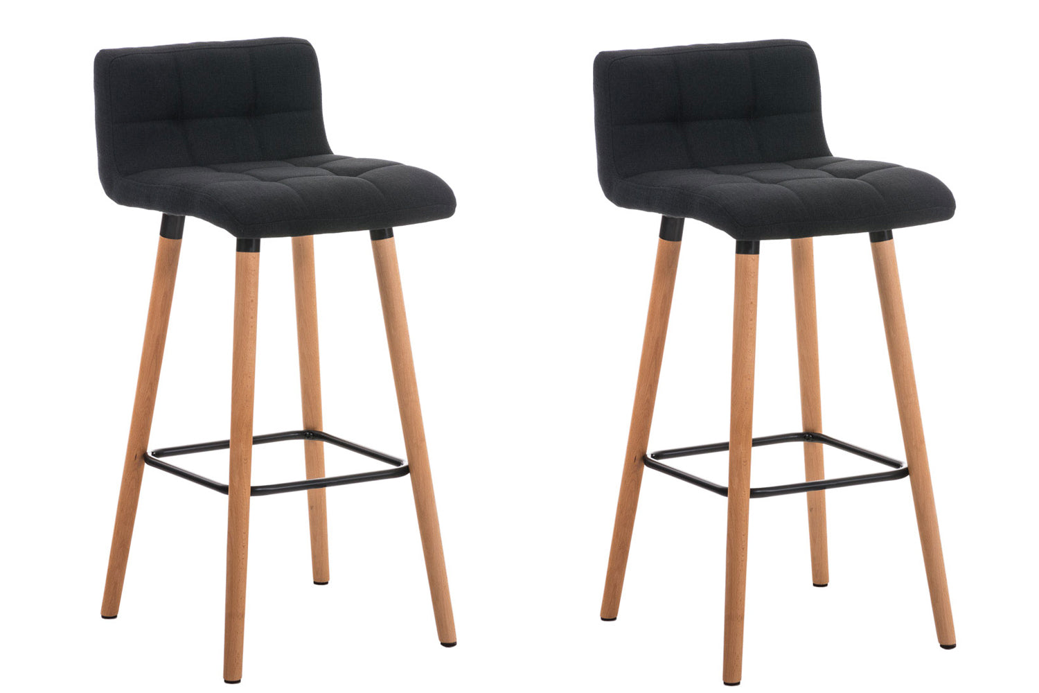 2er Set Barhocker Lincoln Stoff Zweitbild
