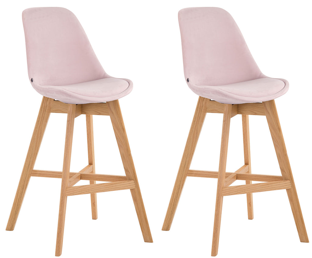 2er Set Barhocker Cannes Samt
