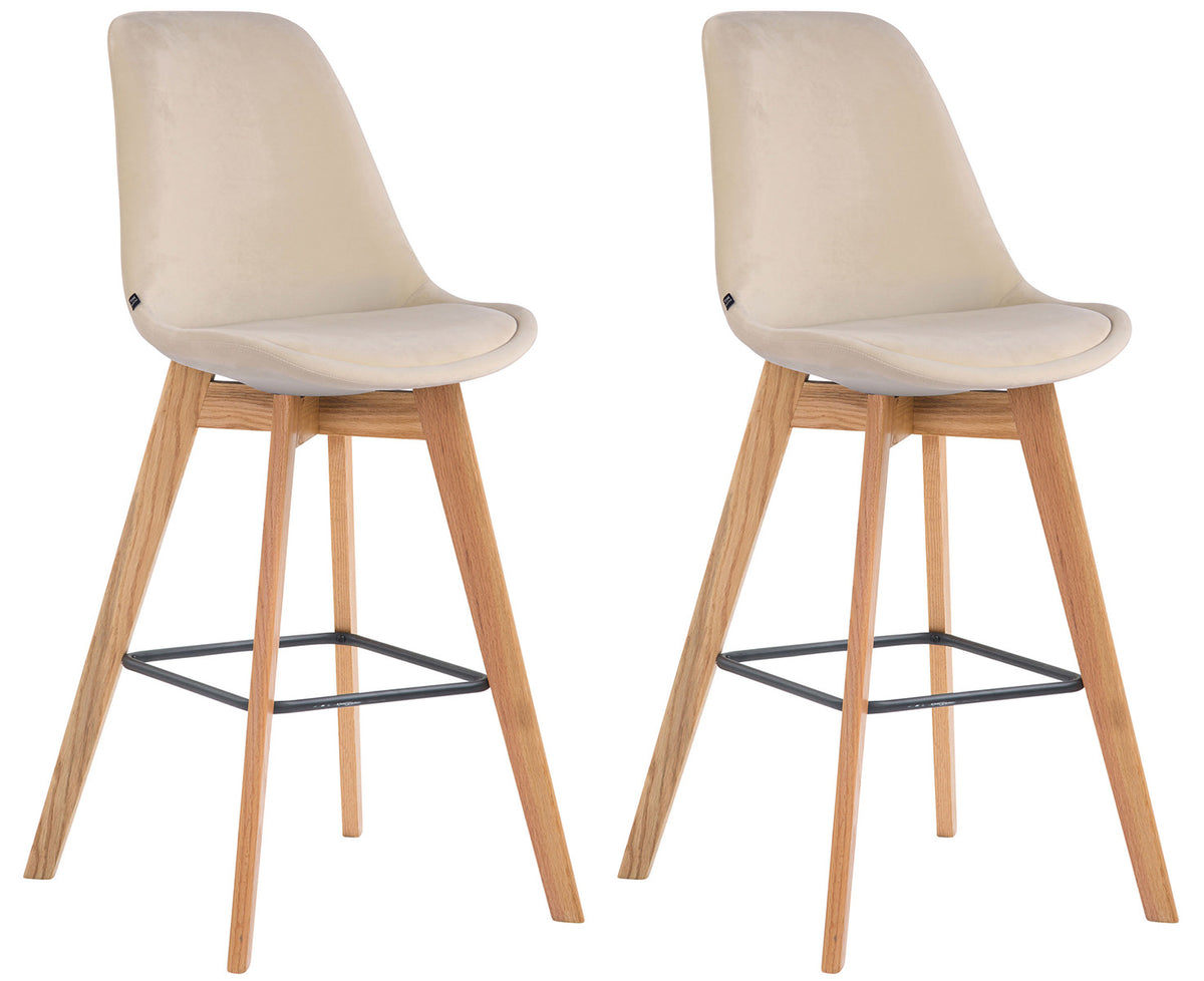 2er Set Barhocker Metz Samt Hauptbild