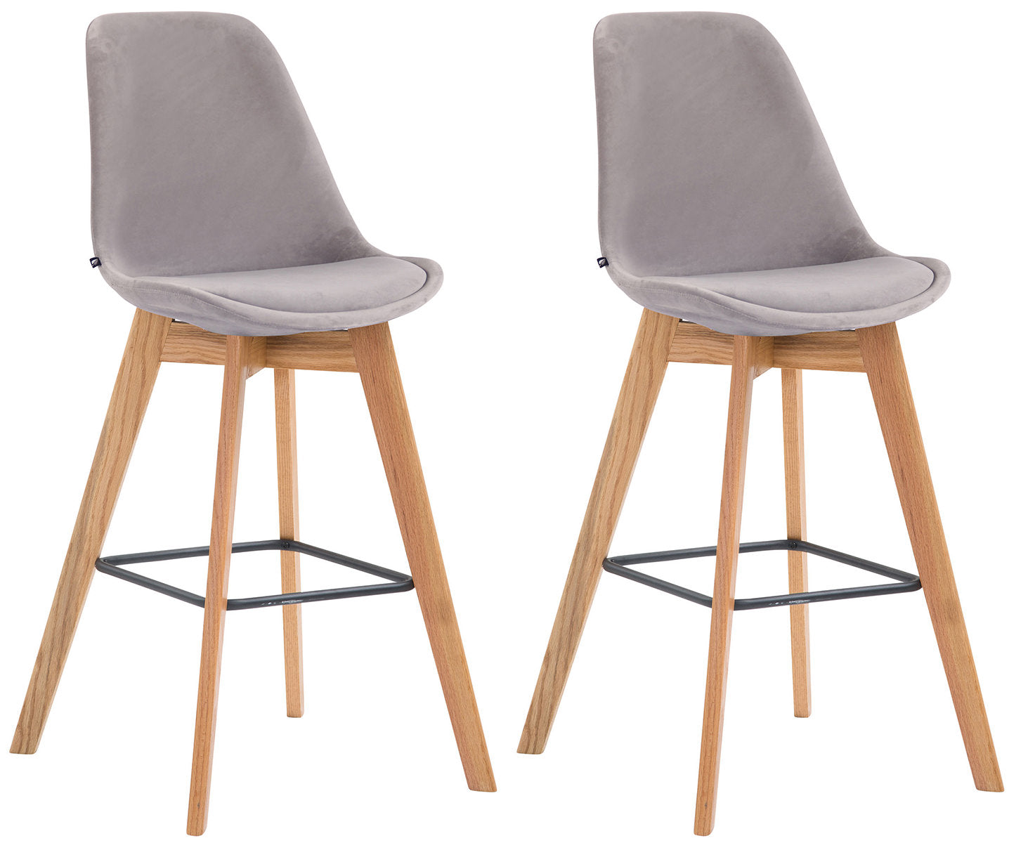 2er Set Barhocker Metz Samt Zweitbild