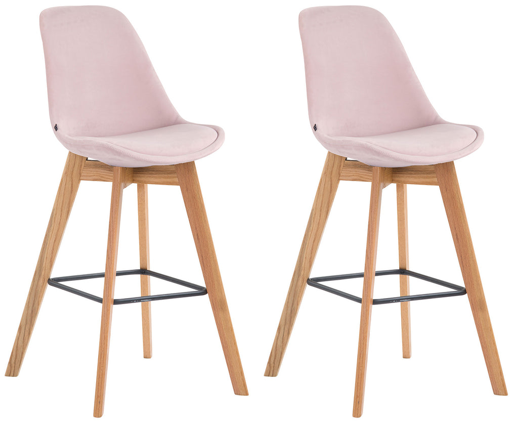 2er Set Barhocker Metz Samt