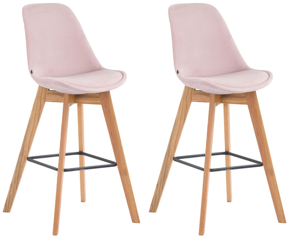 2er Set Barhocker Metz Samt