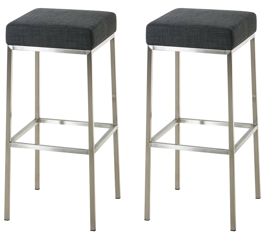 2er Set Barhocker Montreal Stoffbezug