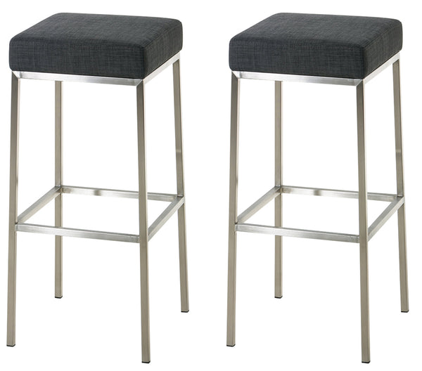 2er Set Barhocker Montreal Stoffbezug