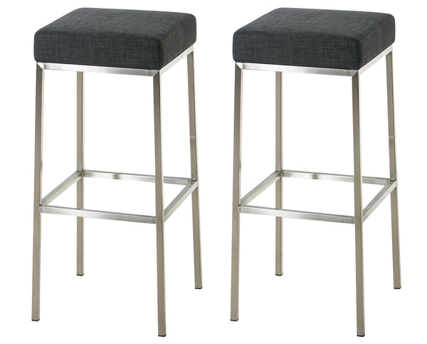2er Set Barhocker Montreal Stoffbezug
