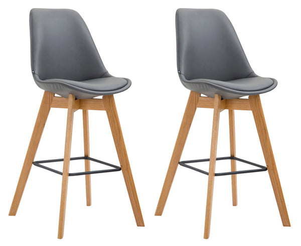 2er Set Barhocker Metz Kunstleder