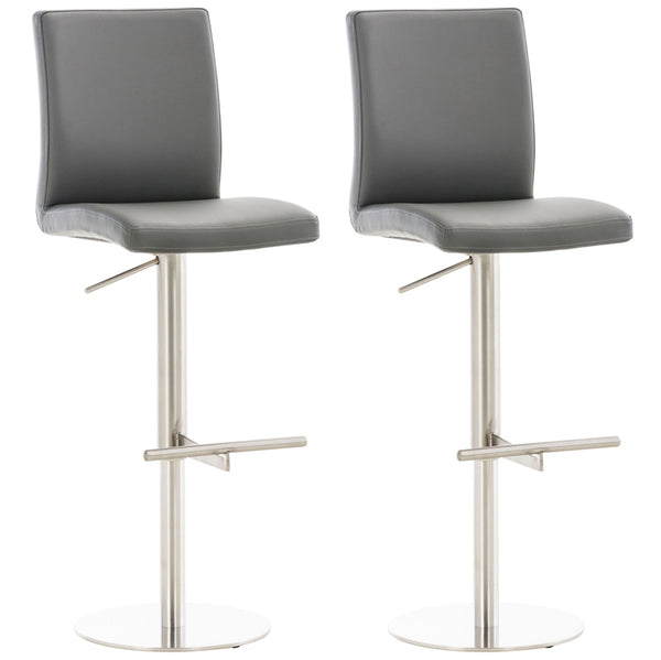 2er Set Barhocker Cadiz Kunstlederbezug