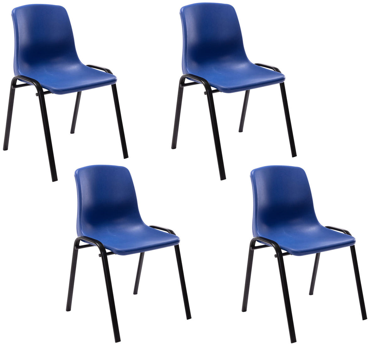 4er Set Stapelstuhl Nowra Kunststoff Hoofdafbeelding