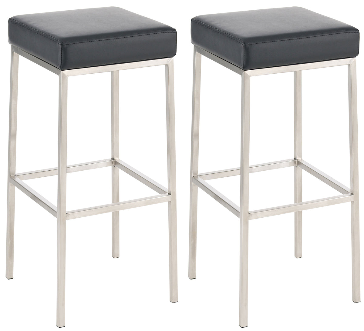 2er Set Barhocker Montreal Kunstlederbezug Hauptbild