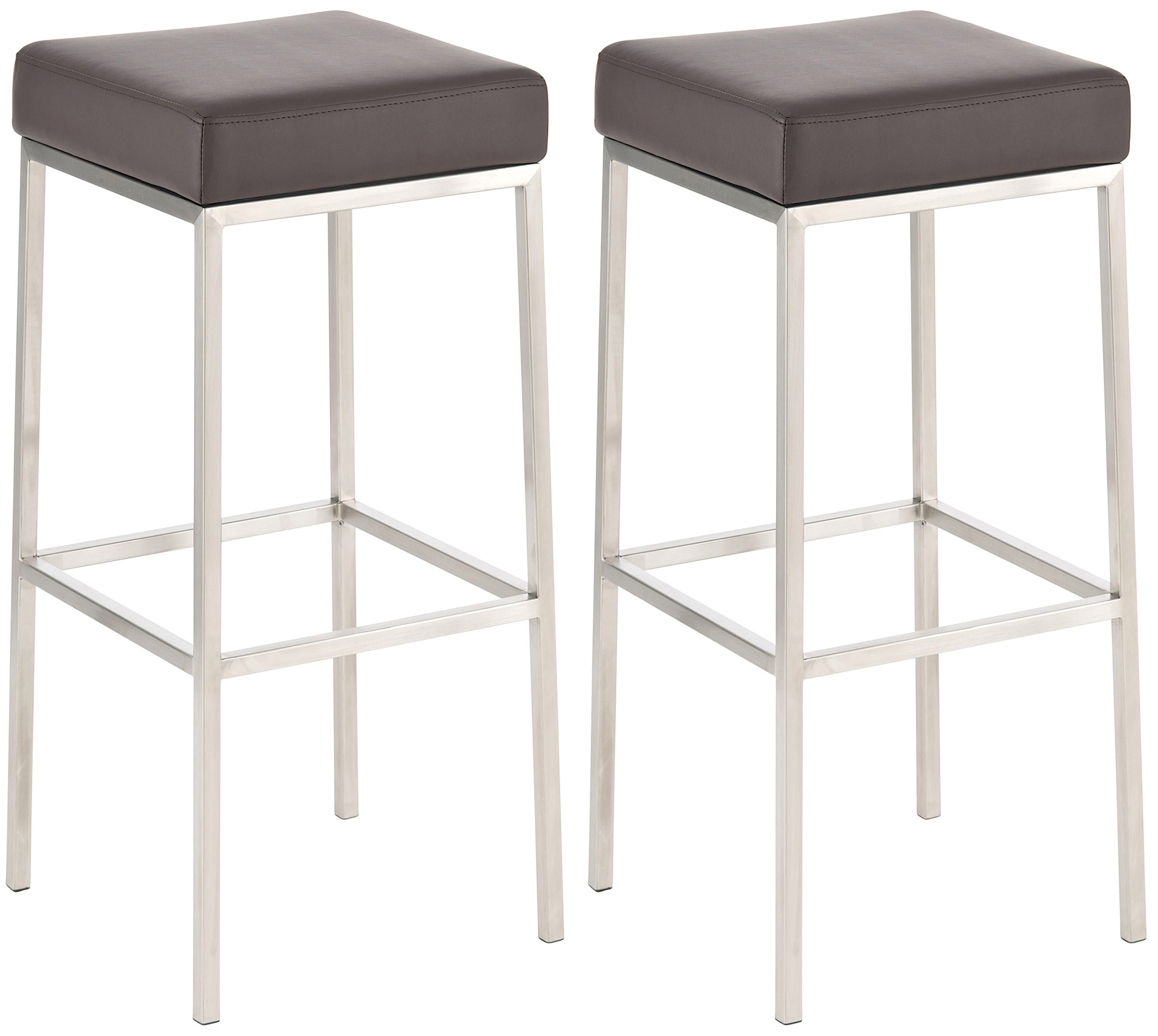 2er Set Barhocker Montreal Kunstlederbezug Zweitbild