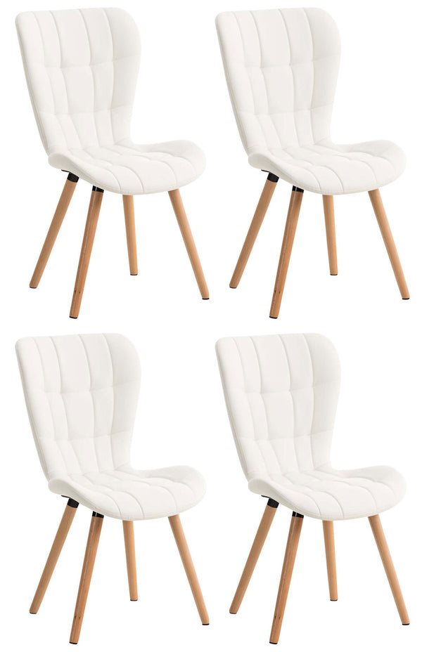 4er Set Esszimmerstuhl Elda Kunstleder