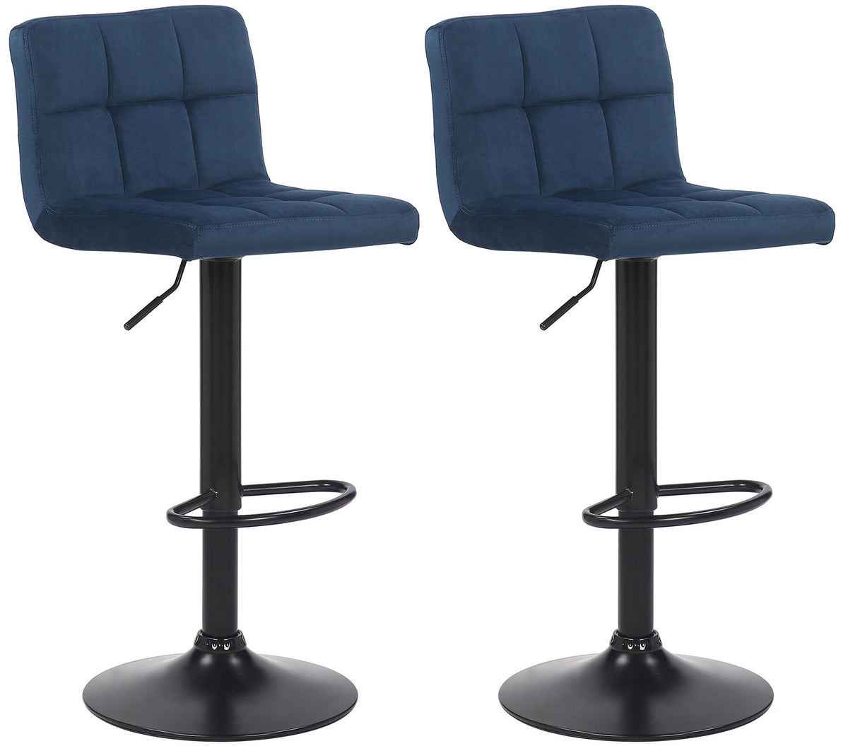 2er Set Barhocker Feni Samt Hauptbild