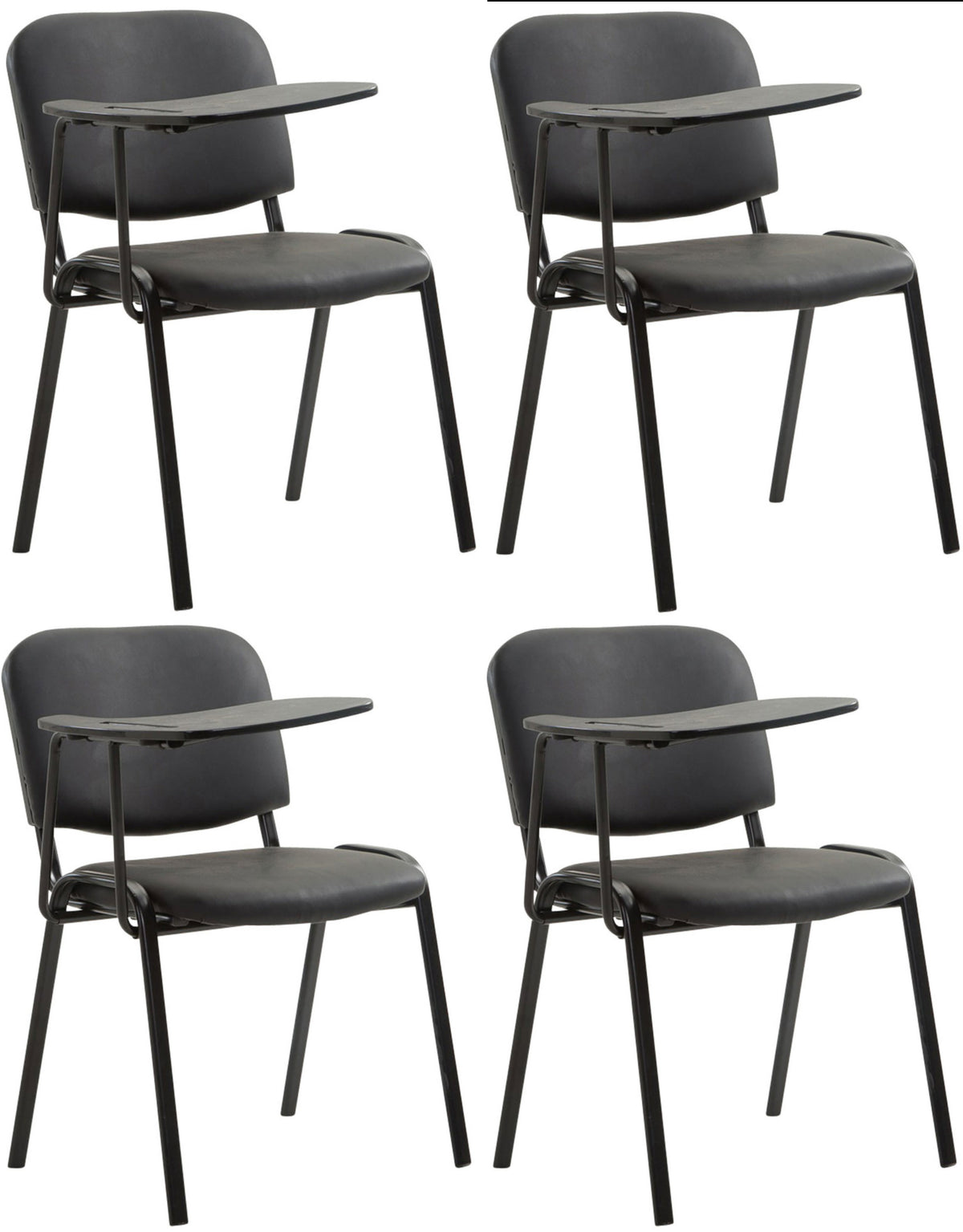 4er Set Stühle Ken mit Klapptisch Kunstleder Hoofdafbeelding