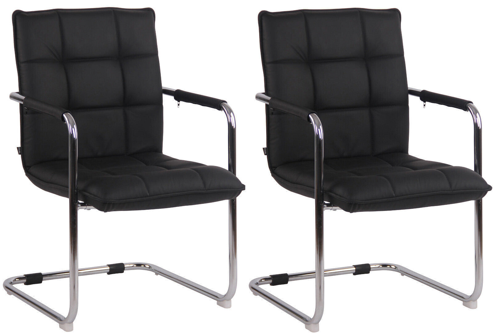 2er Set Stühle Gandia Echtleder Secundaire afbeelding