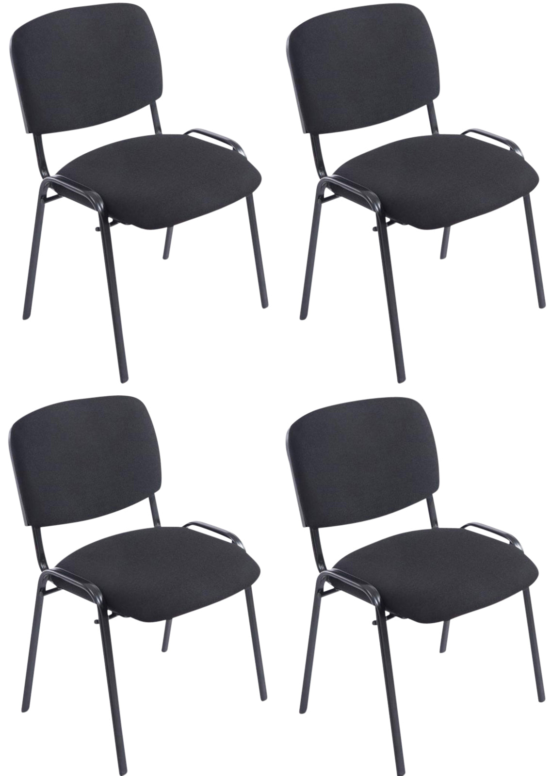 4er Set Stühle XL Ken Stoff Hoofdafbeelding