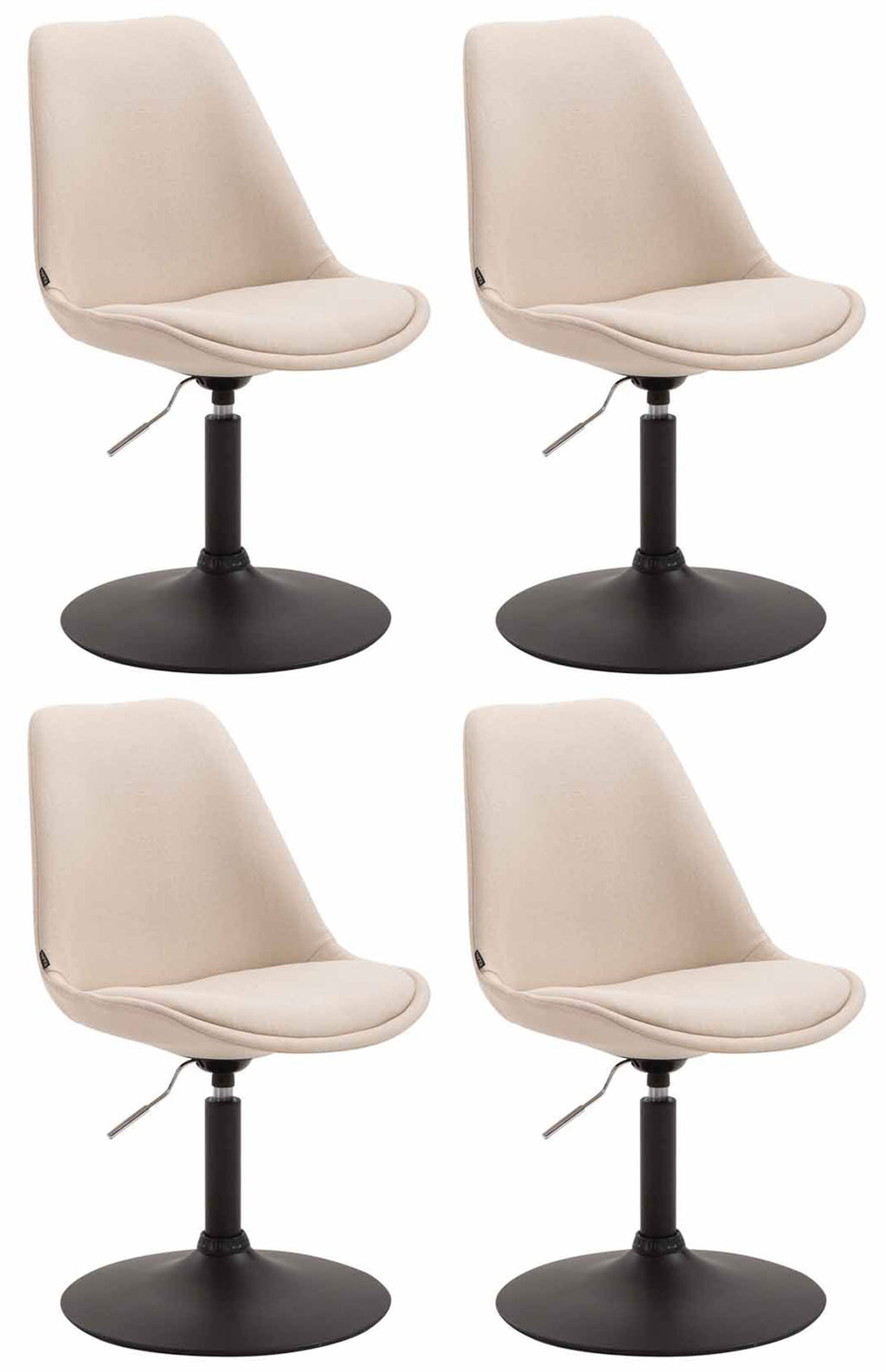 4er Set Esszimmerstühle Maverick Stoff