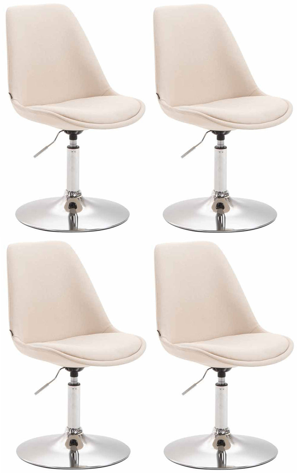 4er Set Esszimmerstühle Maverick Stoff