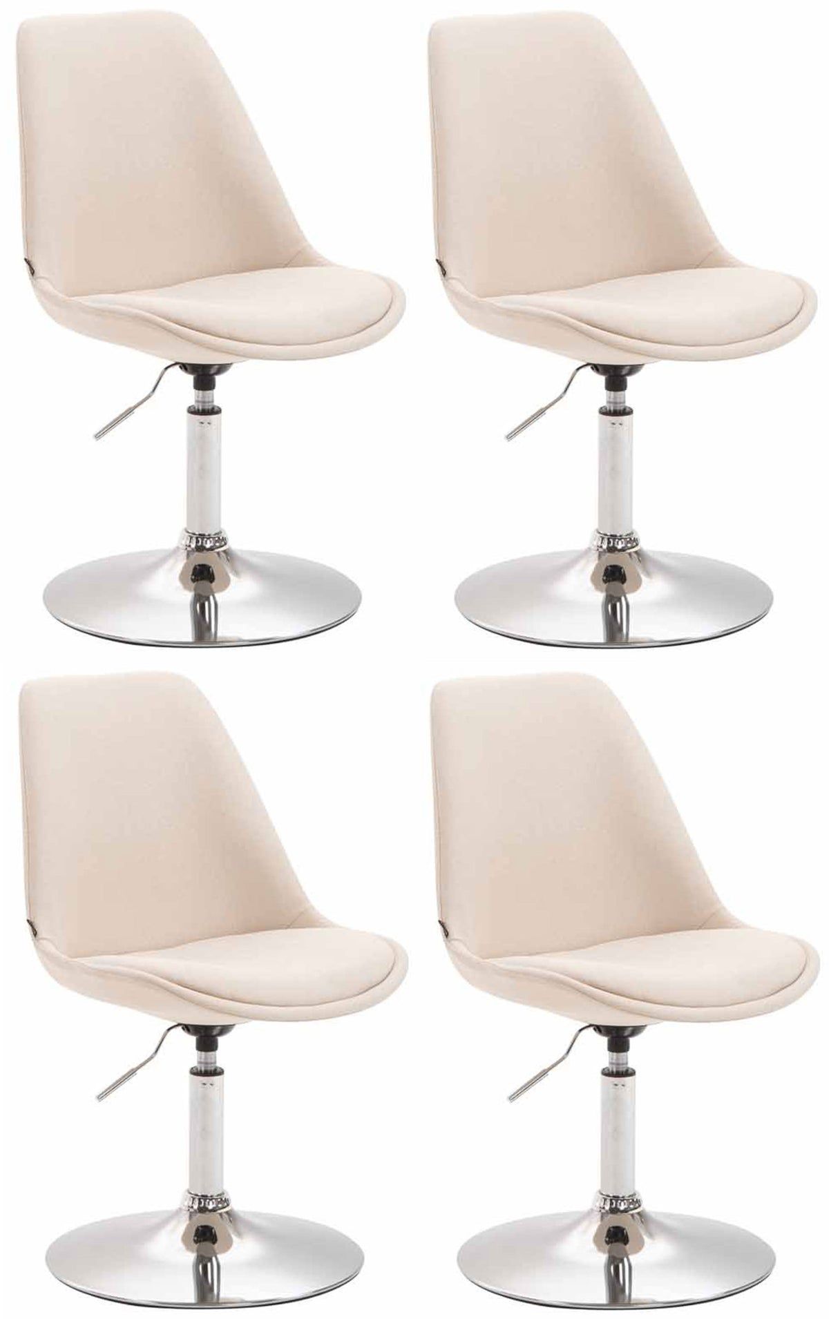 4er Set Esszimmerstühle Maverick Stoff
