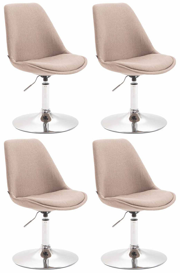 4er Set Esszimmerstühle Maverick Stoff