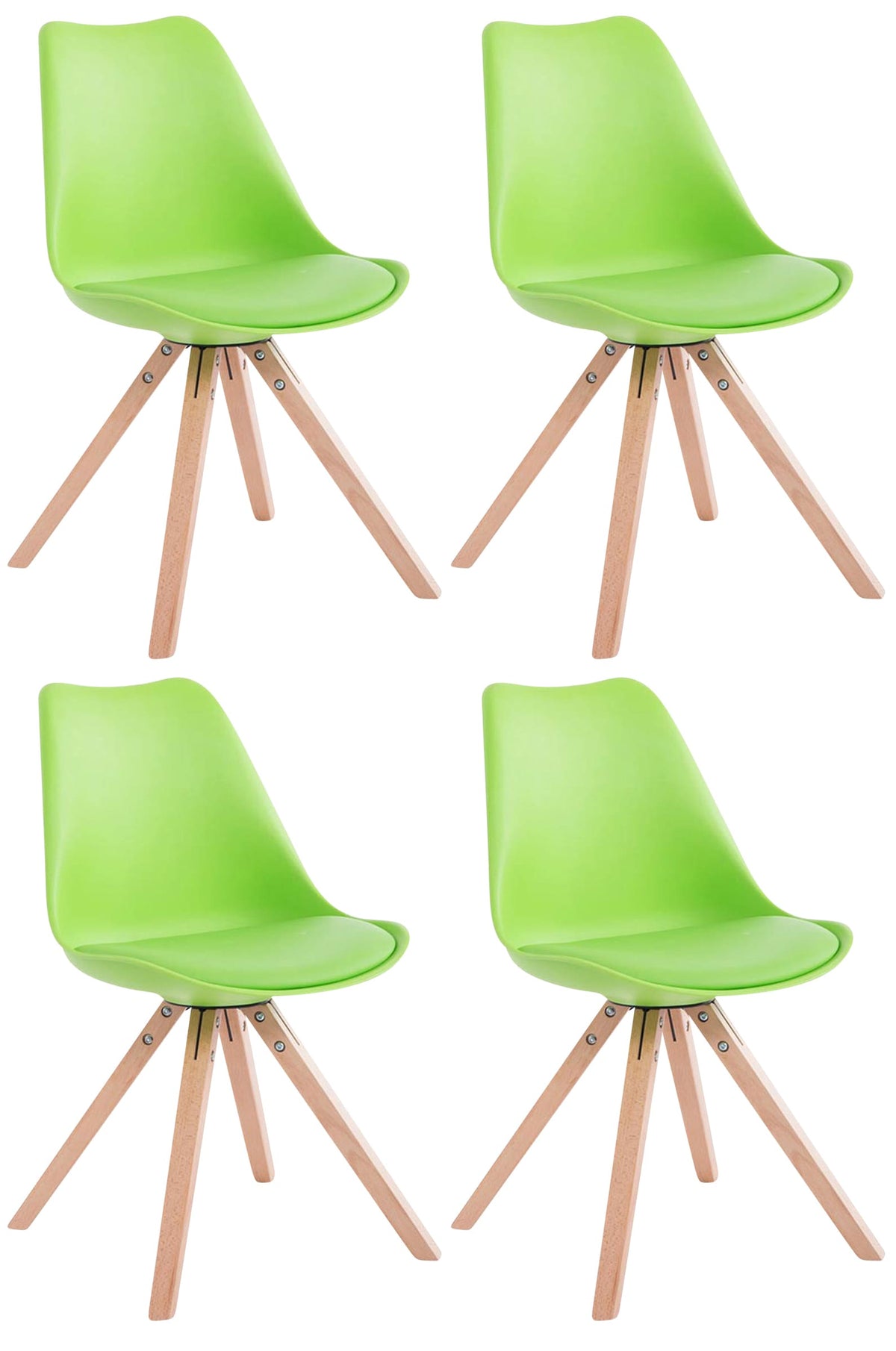 4er Set Stühle Toulouse Kunstleder Square Hoofdafbeelding
