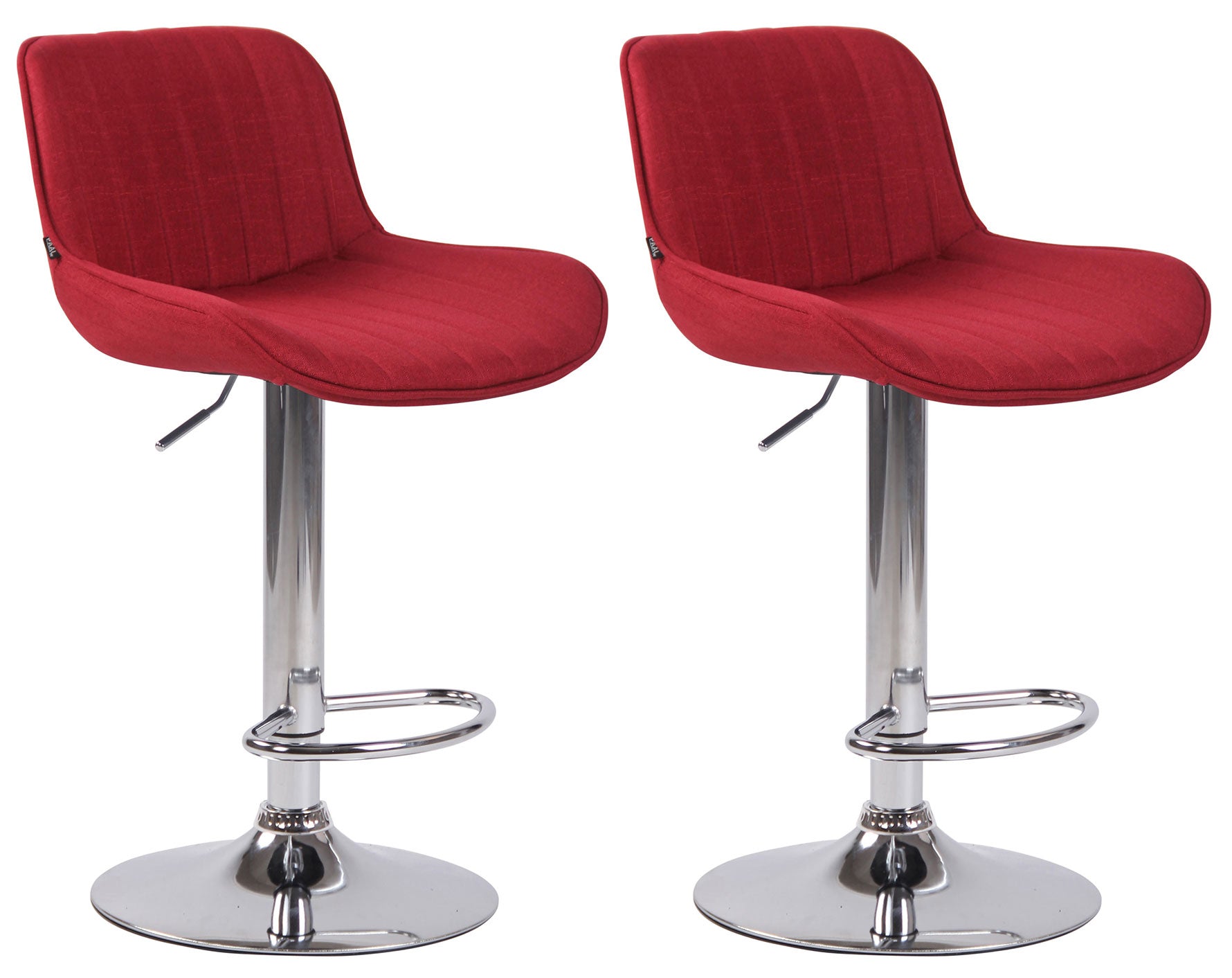 2er Set Barhocker Lentini Stoff Zweitbild