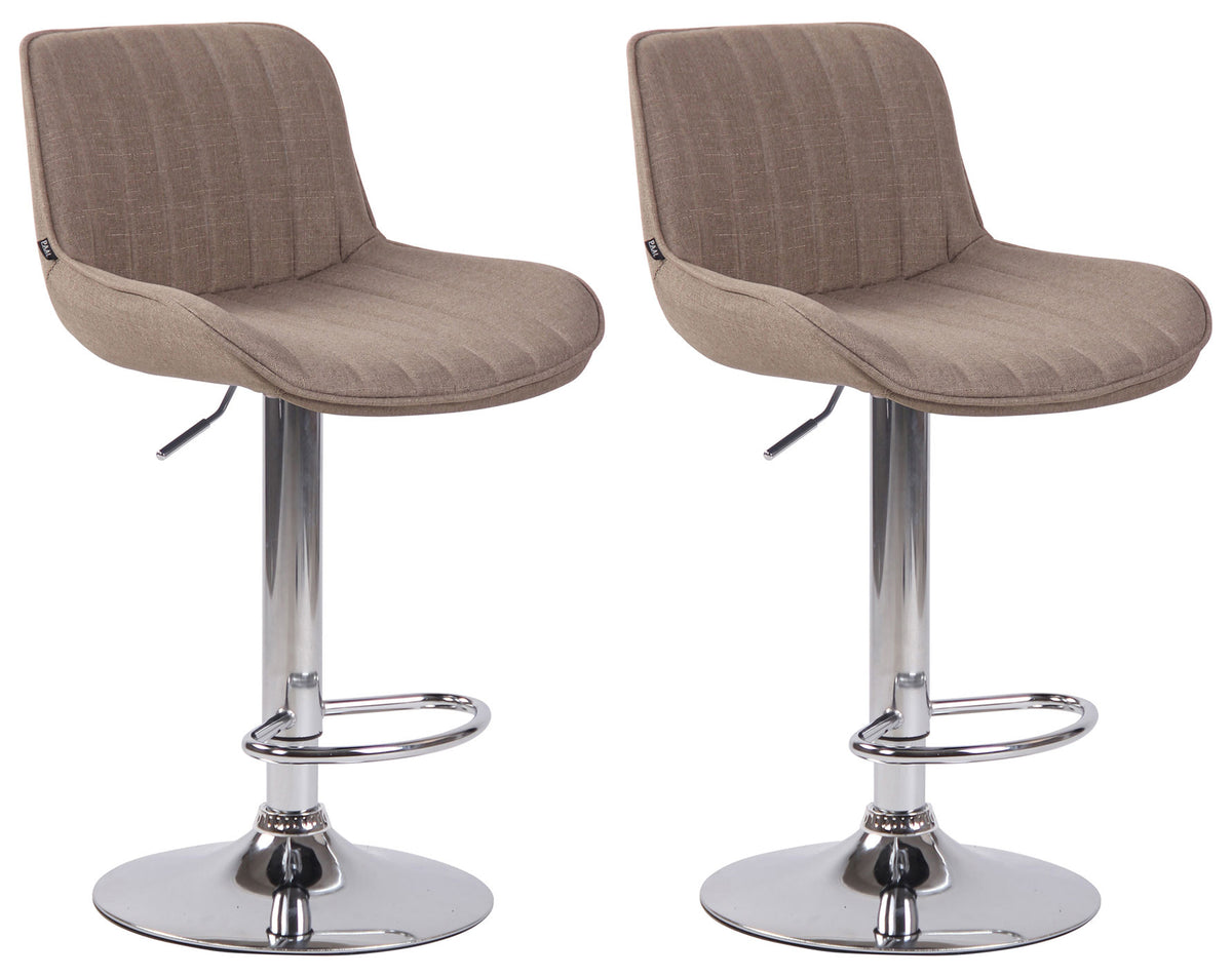 2er Set Barhocker Lentini Stoff