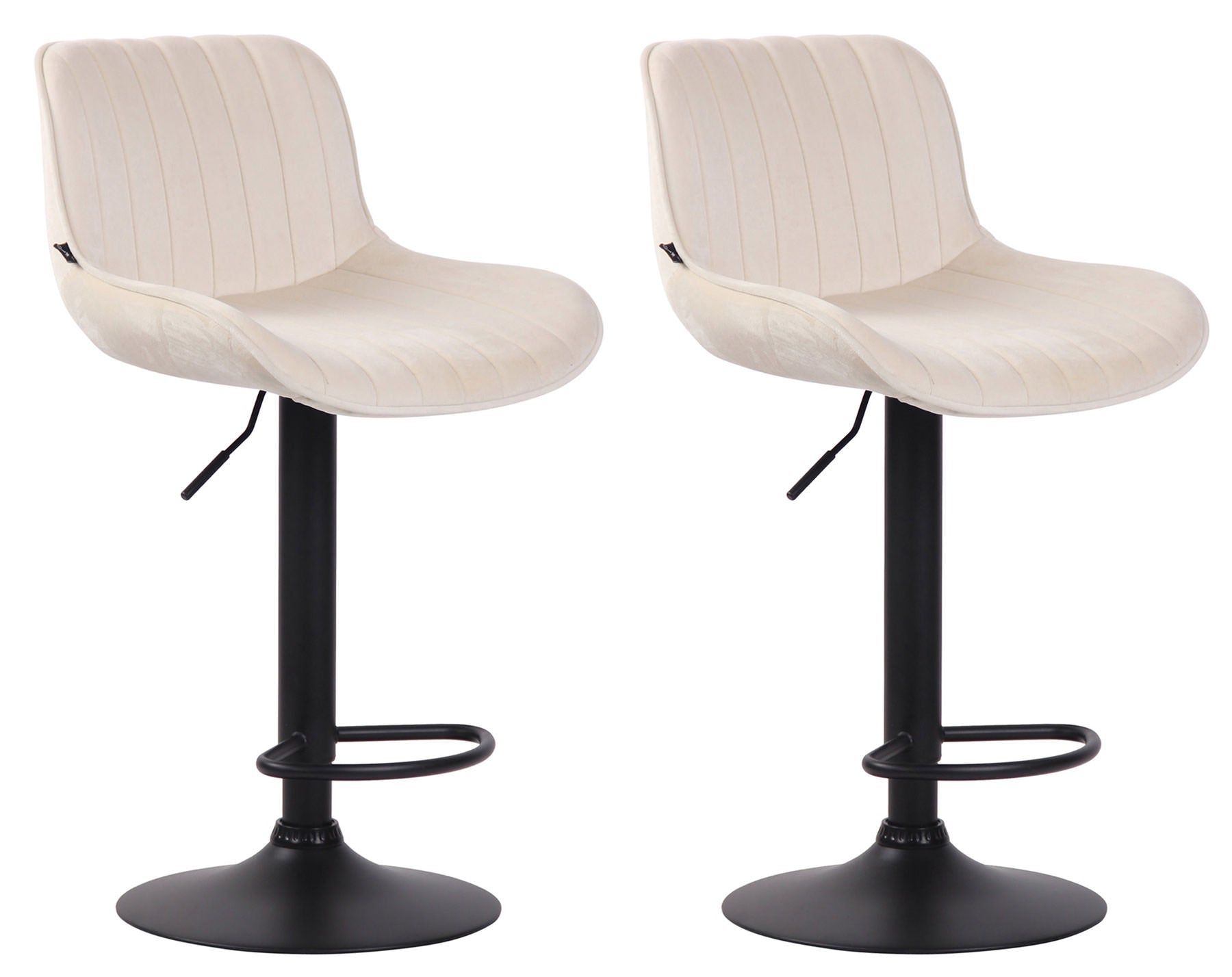 2er Set Barhocker Lentini Samt Zweitbild
