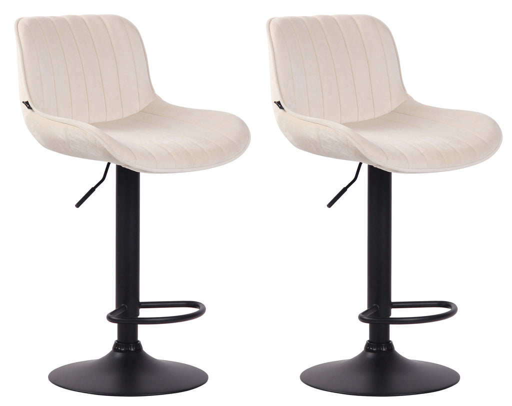 2er Set Barhocker Lentini Samt