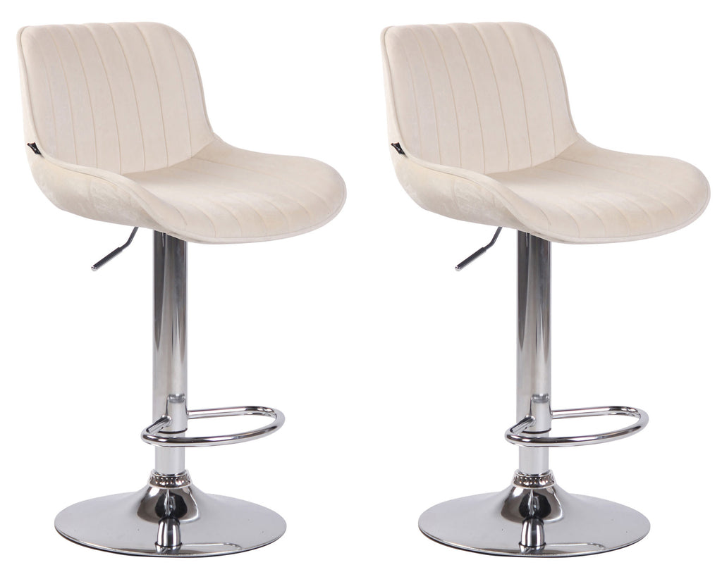 2er Set Barhocker Lentini Samt