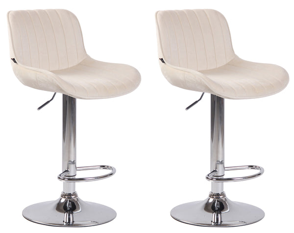 2er Set Barhocker Lentini Samt