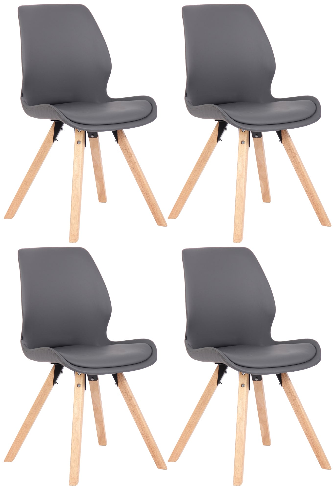 Set van 4 Luna stoelen