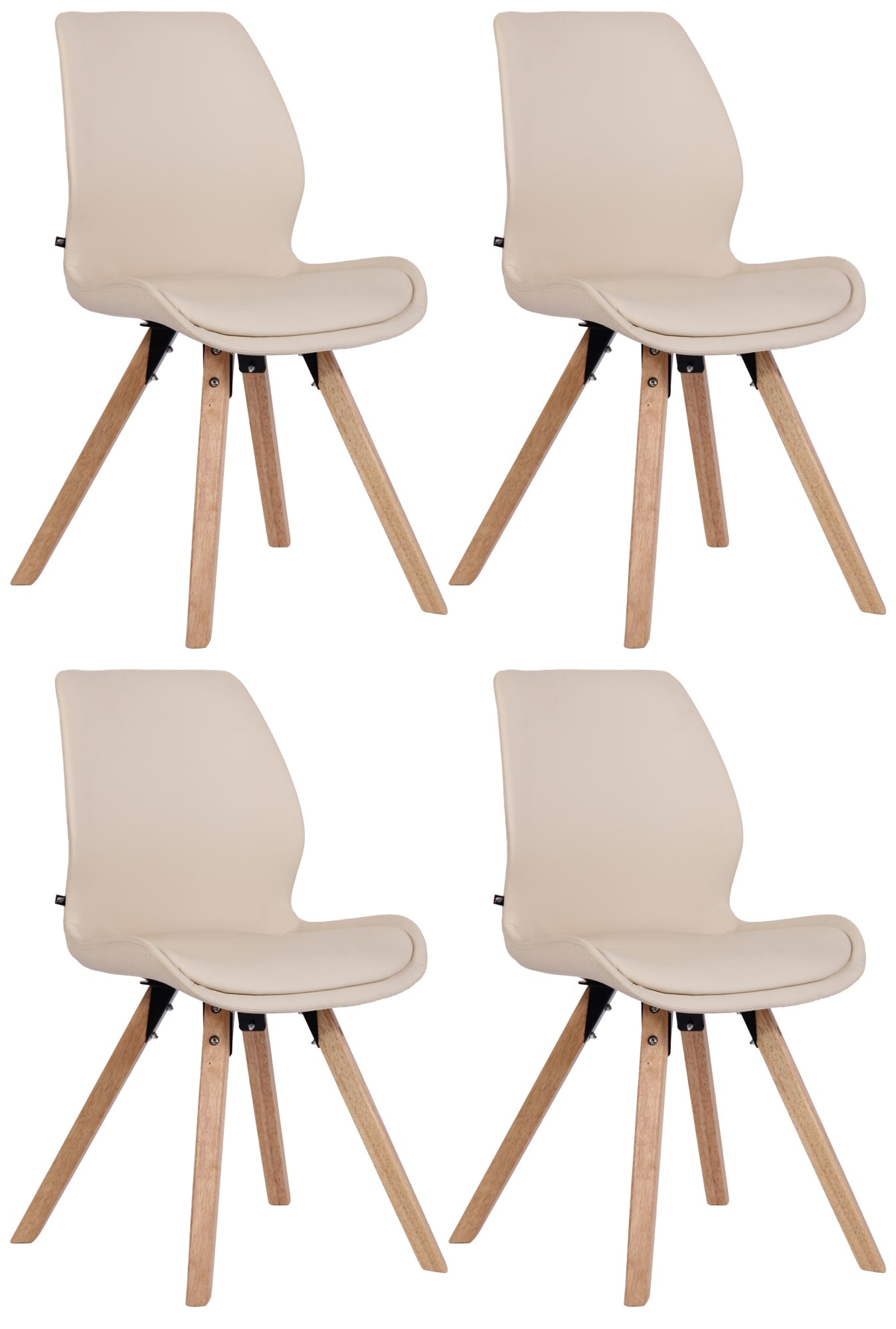 Set van 4 Luna stoelen