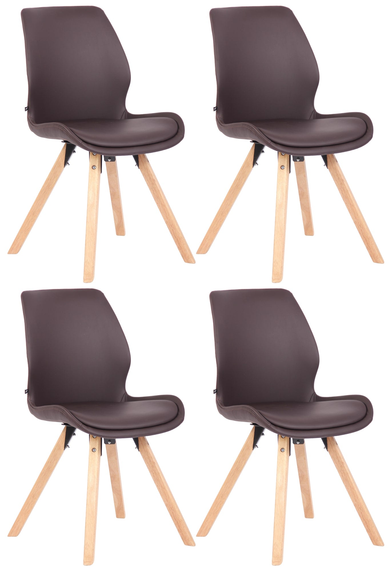 Set van 4 Luna stoelen