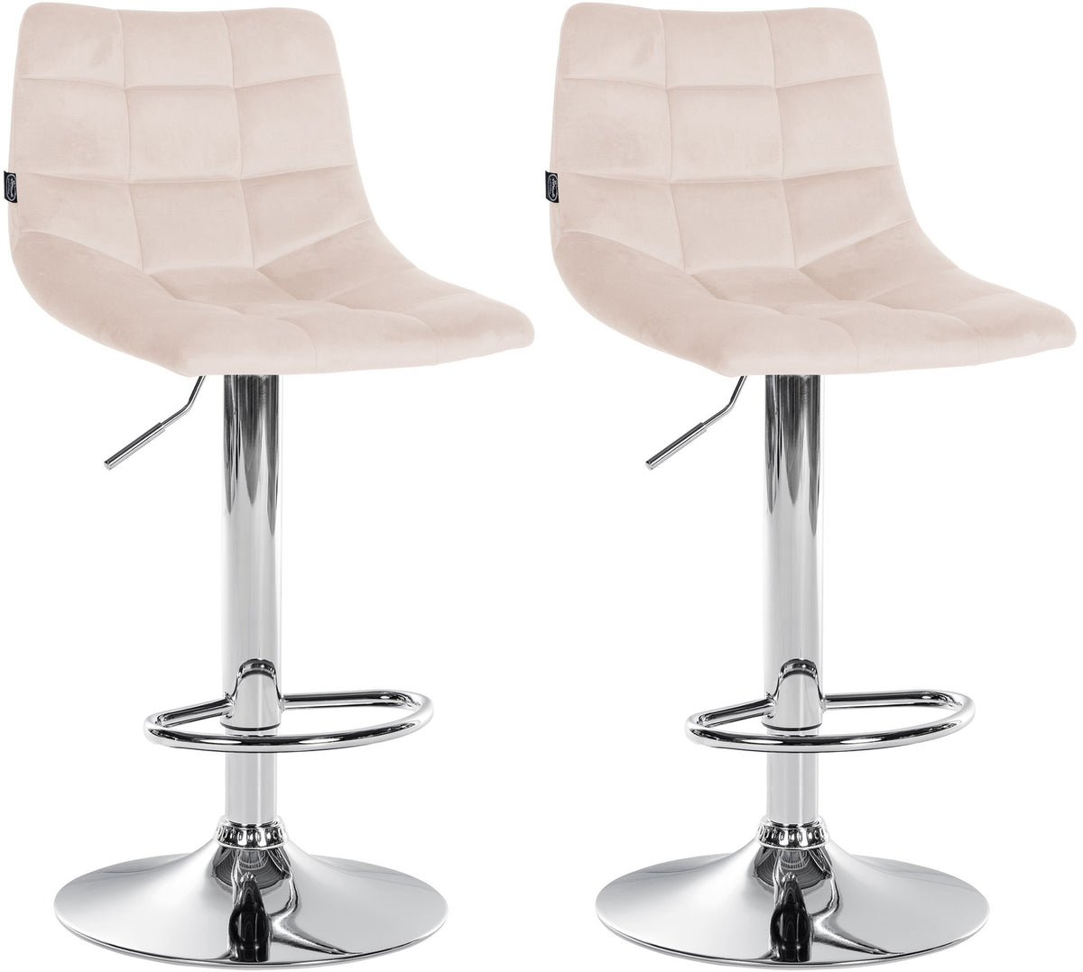 2er Set Barhocker Jerry Samt Hauptbild