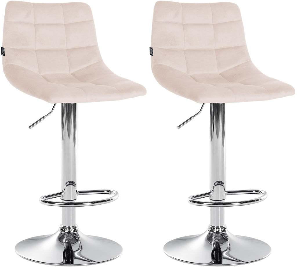 2er Set Barhocker Jerry Samt
