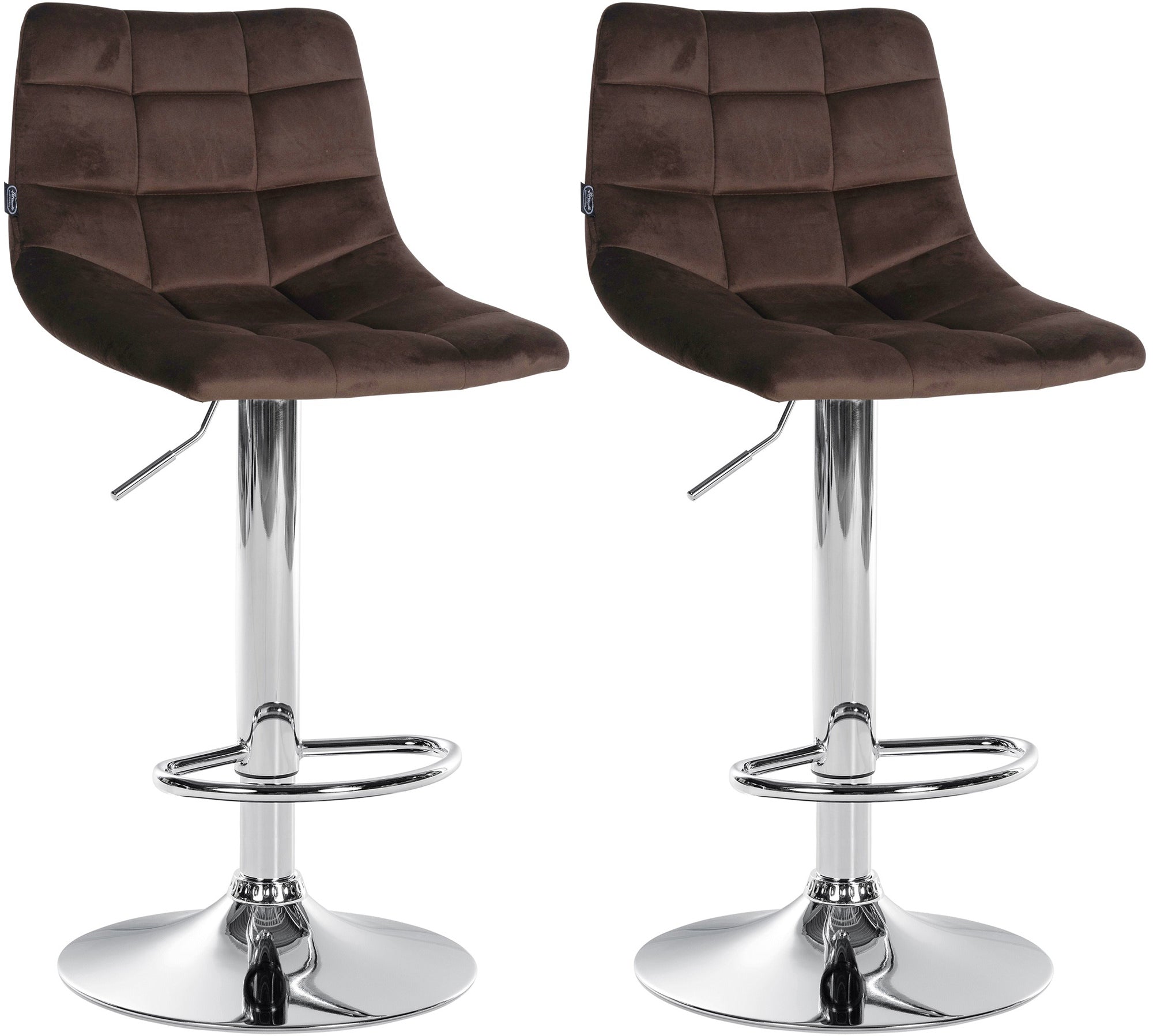 2er Set Barhocker Jerry Samt Zweitbild