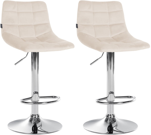 2er Set Barhocker Jerry Samt