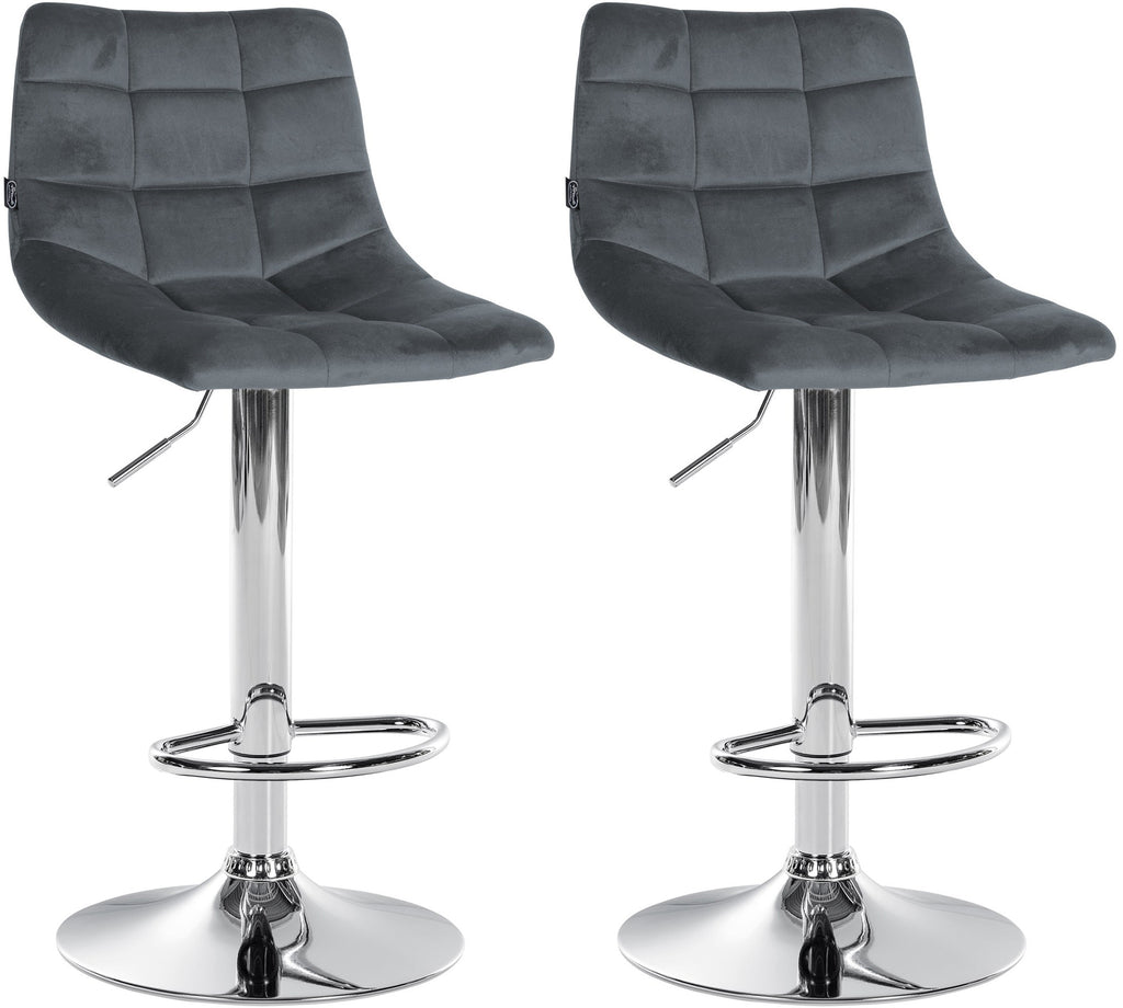 2er Set Barhocker Jerry Samt