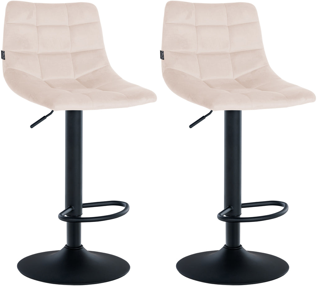 2er Set Barhocker Jerry Samt