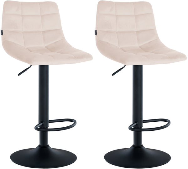 2er Set Barhocker Jerry Samt