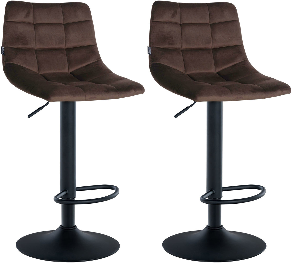 2er Set Barhocker Jerry Samt