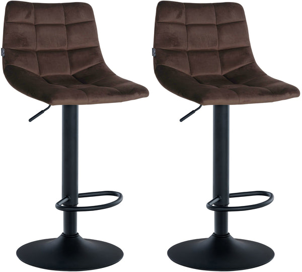 2er Set Barhocker Jerry Samt