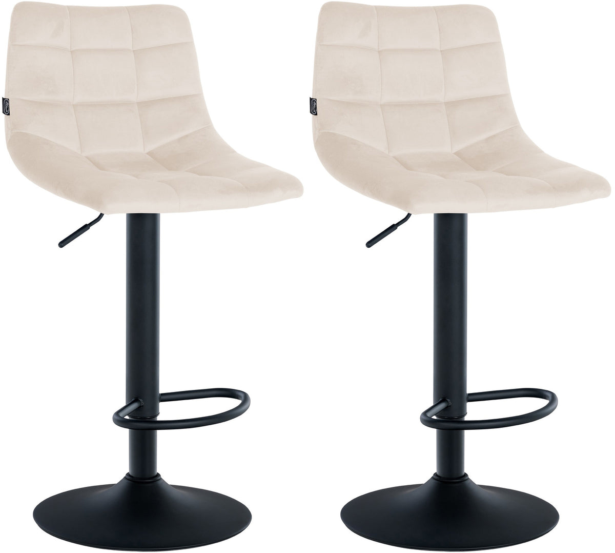 2er Set Barhocker Jerry Samt