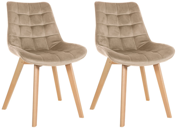 2er Set Stühle Brook Samt
