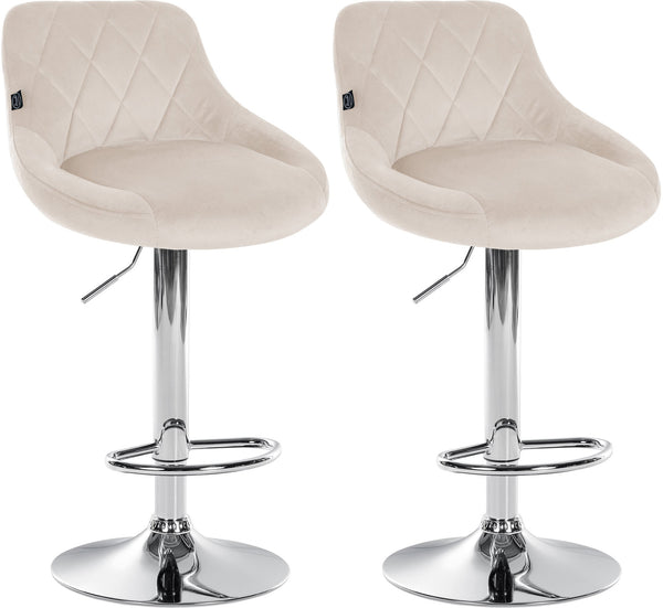 2er Set Barhocker Lazio Samt