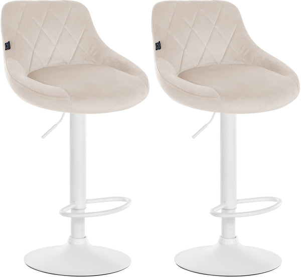 2er Set Barhocker Lazio Samt
