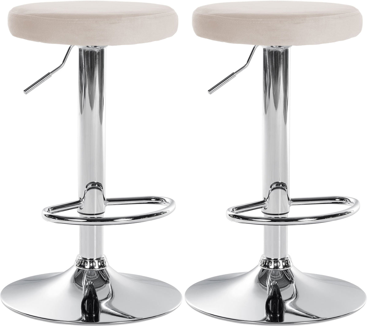 2er Set Barhocker Ponte Samt Hauptbild
