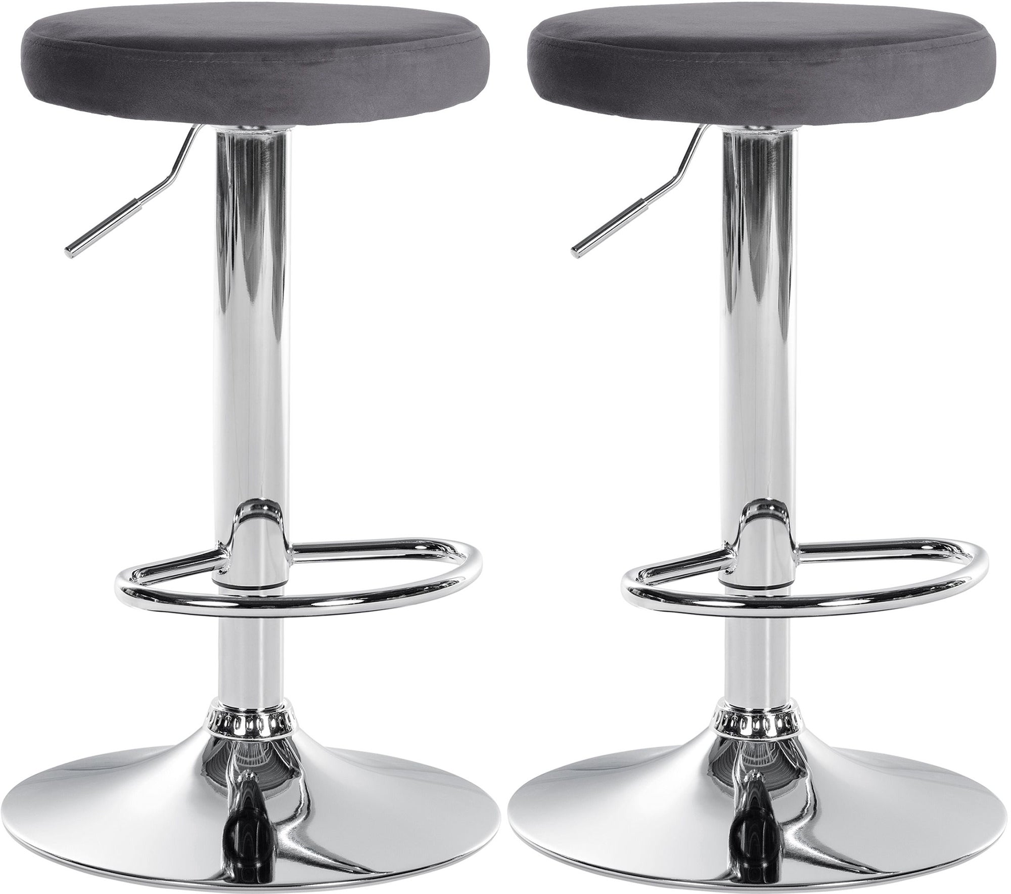 2er Set Barhocker Ponte Samt Zweitbild