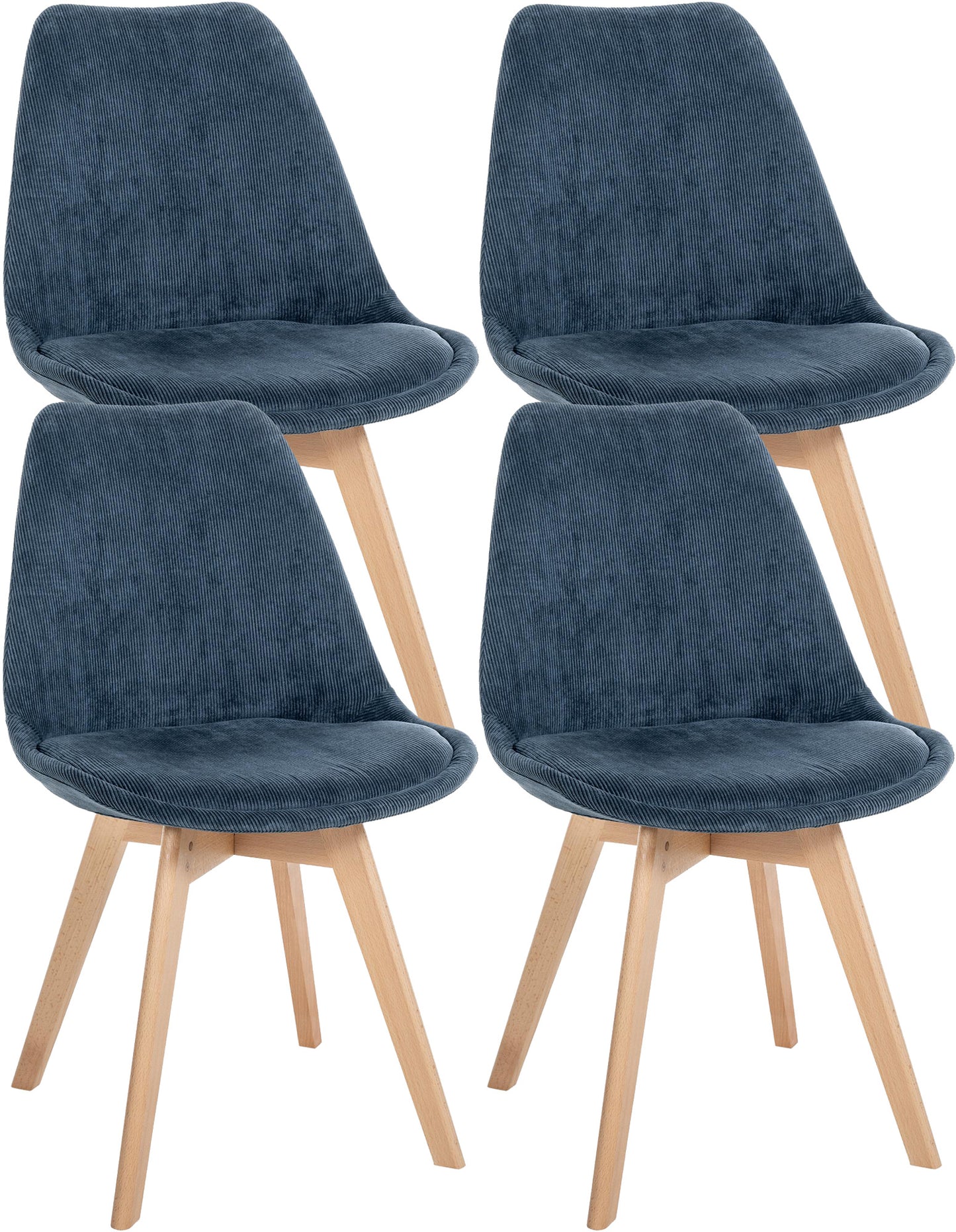 Set van 4 Linares eetkamerstoelen