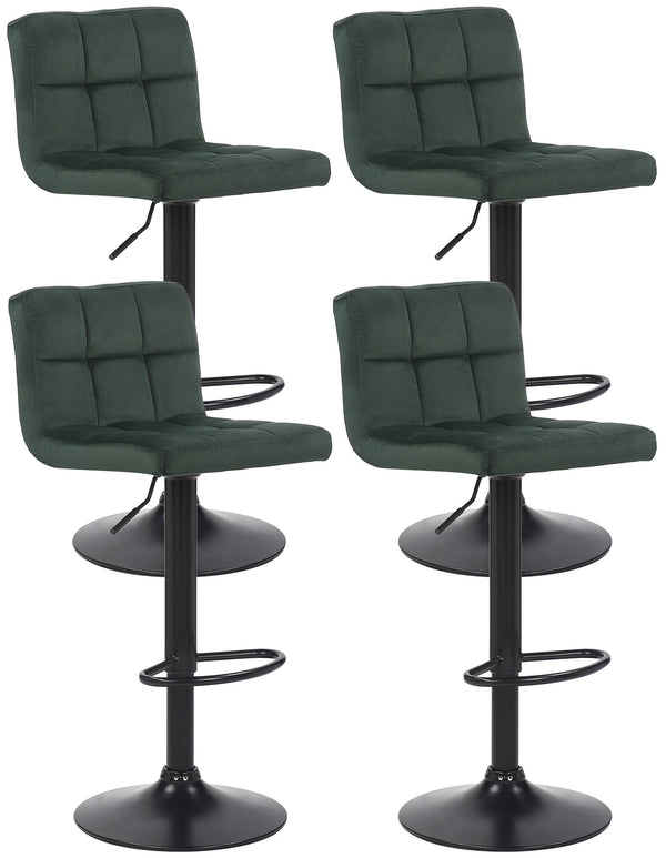 4er Set Barhocker Feni Samt